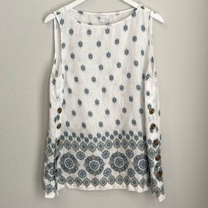 J. Jill Love linen boho summer sleeveless top